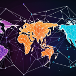 **

A vibrant, interconnected global supply chain network visualized as a digital web. Glowing nodes represent diverse suppliers and partners. Emphasis on resilience, showing the network adapting dynamically to a disruption (e.g., a small storm cloud icon). Data streams flowing securely. The color palette is modern and tech-forward.

**
