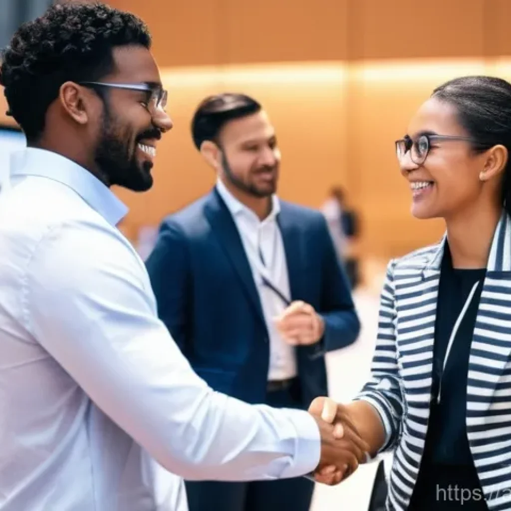 SCM 전문가로서의 네트워크 확장 - **Prompt 1: Collaborative SCM Networking Event**
    "A dynamic and diverse group of supply chain ma...