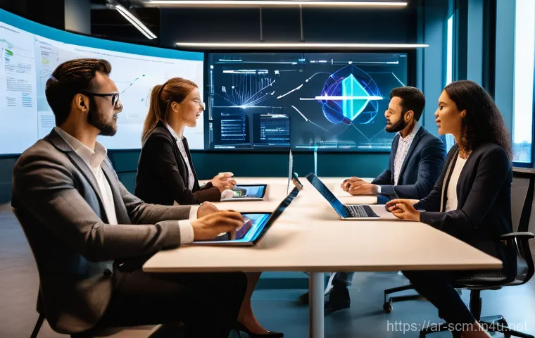 SCM 전문가 커뮤니티 가입 방법 - **Prompt: Empowering Collaboration in Supply Chain Communities**
    "A vibrant, eye-level shot capt...