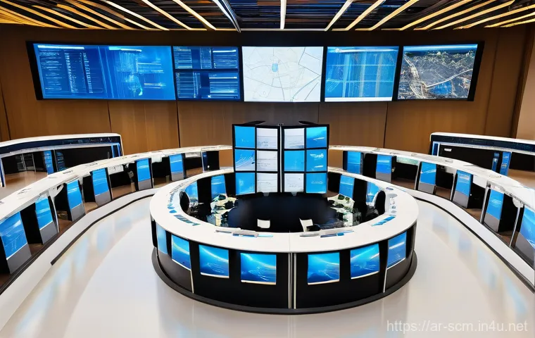 SCM과 재고 관리 시스템 이해 - Image Prompt 1: The Smart Logistics Nerve Center of the Middle East**