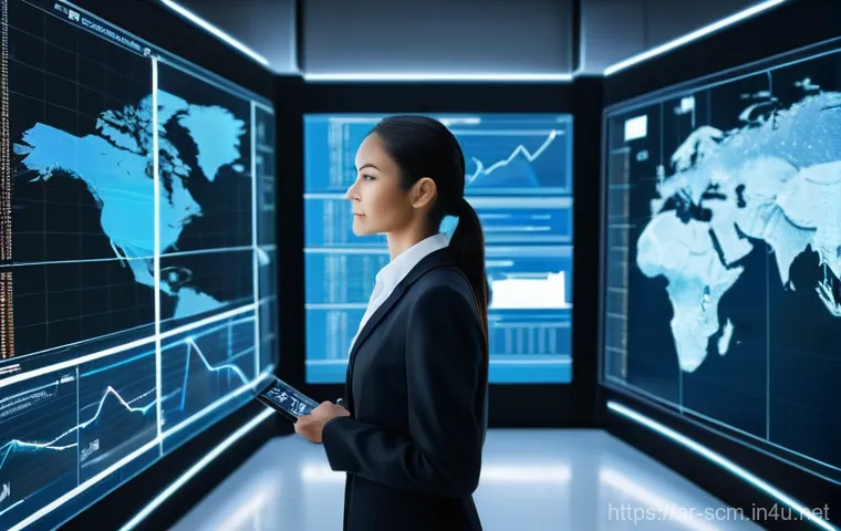 SCM 교육 프로그램 리뷰 - **Prompt 1: "The Future of Global Supply Chain Intelligence"**
    A highly detailed, wide-shot imag...