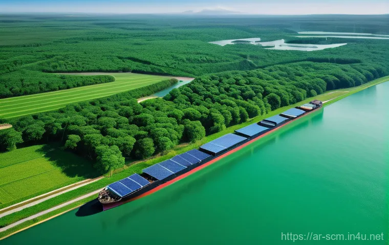 공급망관리 중점 과목 정리 - **Prompt:** A visually striking, futuristic depiction of a global supply chain empowered by advanced...