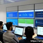 SCM 관련 분야 대학원 진학 가이드 - A modern Middle Eastern university classroom setting focused on supply chain management education, s...